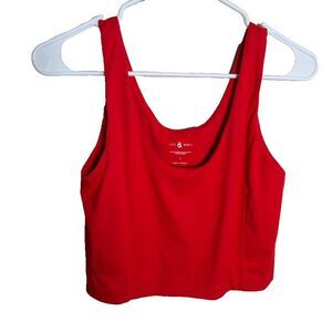 Lou & Grey Tank Top Women's Medium Round Neck Sports Bra Lounge Solid